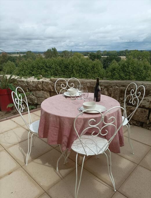 Gite Des Perreyeurs - Maison Troglodyte Avec Vue Sur Loire Montsoreau Kültér fotó